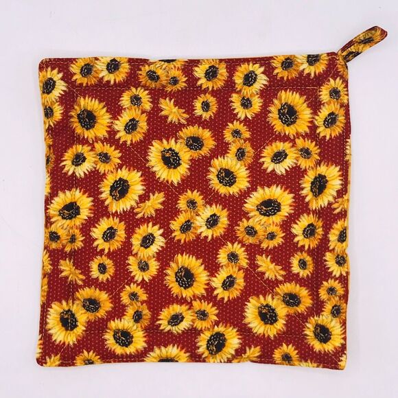 Oven Mitt Finger Hotpad, and Square Potholder Baking Gift Set, Sunflower Gold - Picture 7 of 8